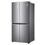 LG No Frost Refrigerator, 530 Litre, with Inverter Motor , Silver - GC-B22FTLFL