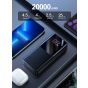 باور بانك جوي روم QC 3.0، سعة 20000 مللي امبير، 3 منافذ، اسود - JR-QP192