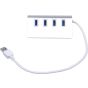KNACRO 4 In 1 USB Hub - Silver