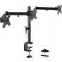 Huanuo Triple Arm Holder for 13 to 24 Inch Monitors, Black - HNCM3
