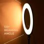 حلقة إضاءة ليد، 10 بوصة، اسود - T-Ringl10
