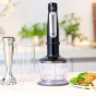Braun MultiQuick 7 Hand Blender Set, 1000 Watt, Black Silver - MQ7035X