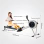 Techno Gym Air Resistance Rowing Machine, 160Kg- Black