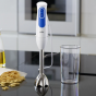 Braun MultiQuick 3 Hand Blender with Attachments, 600ml, 700 Watt, White and Blue – MQ 3020 Pesto