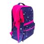 Gharibo Bags School Backpack With Pencil Case for Girls, Arrows Pattern - Rose and Navy