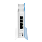 Mikrotik hAP lite TC Wireless Access Point, 4 Ports, White and Blue - RB941-2nD-TC