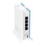 Mikrotik hAP lite TC Wireless Access Point, 4 Ports, White and Blue - RB941-2nD-TC