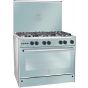 Unionaire Max 14 Gas Cooker, 5 Burners, Silver - C68SS-GC-447-IFDSO-2W-M14-AL