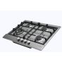 مسطح غاز فولجر،60 سم، 4 شعلات، ستانلس ستيل - HFG64PSM4BFT