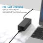 Milipow USB Type C Laptop Charger for Lenovo Laptops, 20V, 65W - Black