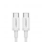 كابل USB-C يوجرين، 60 وات، 1 متر، ابيض - US264