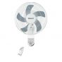 S Smart Wall Fan with Remote Control, 18 Inch, White  x Grey - SWF181R