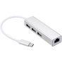 Keendex 4 In 1 USB Hub, Silver - Kx2175