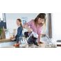 Bosch Unlimited 7 Bagless Upright Stick Vacuum Cleaner, 18 Volt, White and Black- BCS711XXL