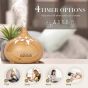 Electric Cool Mist Humidifier, 300ml - Light Wood