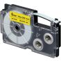 Casio Printer Label Tape, 6mm, Black Ink on Yellow Tape -  ‎XR-6YW1