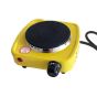 City Electric Hot Plate, 500W, 1 Burner, Yellow - HMA-1009