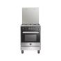 La Germania Gas Cooker, 4 Burners, Stainless Steel/Black- 6M80G4A1X4AWW
