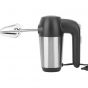 Jamaky Stainless Steel Hand Mixer, 7 Speed, 350 Watt, Black and Silver - JMK6007