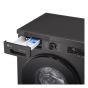 LG Front Load Inverter Washing Machine, 8KG, Platinum Black - F4Y2TYGYZ