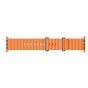 T800 Ultra Smart Watch Series 8, 49mm - Black with Extra Silicone Strap - Orange