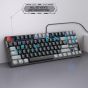 Magegee Wired Gaming Keyboard, Red Switch - Black and Grey
