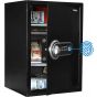 Safety Tech Biometric Fingerprint Safe Box, 50 Liters, Black and Silver - GN50 SFT