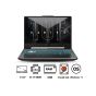 Asus TUF FX506HF-HN001W Laptop, Intel Core i5-11400H, 15.6 Inch FHD, 144Hz, 512GB SSD, 8GB RAM, 4GB Nvidia RTX2050, Windows 11 - Black