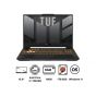 لاب توب اسوس تاف جيمنج  F15 2023 FX507VI-LP066W، انتل كور i7-13620H، هارد SSD بسعة 1 تيرا، رام 16 جيجا، شاشة IPS مقاس 15.6 بوصة، بدقة FHD، ومعدل تحديث 144 هرتز، كارت شاشة انفيديا جي فورس RTX 4070 بسعة 8 جيجا GDDR6، ويندوز11 - رمادي