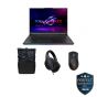 لاب توب اسوس روج ستريكس سكار 18 2024 G834JYR-R6041W، انتل كور i9 14900HX، هارد SSD سعة 2 تيرا، رام 32 جيجا، شاشة 18 بوصة LED، بدقة WQXGA ومعدل تحديث 240 هرتز، انفيديا جي فورس RTX 4090 سعة 16 جيجا GDDR6، ويندوز 11 - اسود، مع حقيبة ظهر، ماوس، وسماعة راس