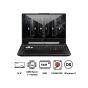 Asus TUF Gaming A15 2021 FA506NCR-HN007W Laptop, AMD Ryzen 7 7435HS, 512GB SSD, 8GB RAM, 15.6 Inch, FHD Display, NVIDIA GeForce RTX 3050 4GB GDDR6, Windows 11 - Graphite Black