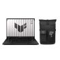 ASUS TUF A14 FA401WU-RG037W Gaming Laptop, AMD Ryzen AI 9 HX 370, 1TB NVMe M.2 SSD, 16GB RAM, 14 Inch, 2.5K, 165Hz, NVIDIA GeForce RTX 4050 6GB, Windows 11 - Jaeger Gray with P309 TUF Gaming M3 Backpack