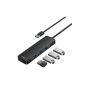 موزع USB فئة A الى USB فئة A باسيوس الترا جوي سيريز BS-OH080، عدد 4 منافذ، 1 متر، اسود - B0005280B111-03