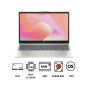 HP 15-fd0333nia 943W1EA Laptop, Intel Core i3-1315U, 256GB SSD, 4GB RAM, 15.6 Inch, FHD Display, Integrated Intel UHD, FreeDOS - Gold and Silver