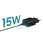 شاحن سامسونج، 15 وات، منفذ USB فئة C، اسود - EP-T1510