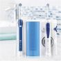 Oral-B Health Center OxyJet Cleaning System and Pro 3000 Rechargeable Toothbrush - Blue and White