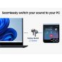 Samsung Galaxy Z Flip 6, 256GB, 12GB RAM, 5G, Dual SIM - Silver with Galaxy Buds 3 Gift
