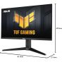 Asus TUF Gaming VG27AQ3A 27 Inch QHD IPS Monitor, 180Hz, Black