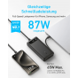 باور بانك انكر باور كور 20k ، سعة 20000 مللي امبير، 2 منفذ وكابل USB-C مدمج، اسود - A1383H11