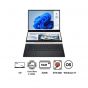 Asus Zenbook Duo UX8406CA-PZ005W Laptop, Intel Core Ultra 9 285H, 2TB SSD, 32GB RAM, 14 Inch 3K OLED 120Hz Display, Intel Arc Graphics, Windows 11 - Inkwell Gray, with Laptop Bag