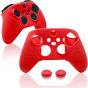 Echzove Silicone Cover For Series X-S Controller With Analog Caps - Red