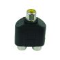 محول صوت 3.5 ملم الى RCA مزدوج انثى - اسود