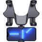 Blue Union Car Phone Mount, Thick Shell and Large Phone Friendly Long Arm Suction Cup Phone Holder for Car Dashboard Hands-Free Clip Phone Holder, Compatible with All Mobile Phones