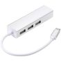Keendex 4 In 1 USB Hub, Silver - Kx2175