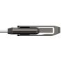 Lexar JumpDrive D400 USB-C and USB 3.1 Flash Drive, 64GB - Grey
