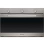 Ariston Built-In Set Of Gas Hob, 90cm, 6 Burners - Gas Oven, 105 Liters And Chimney Hood, 90cm - Silver
