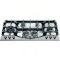 Ariston Built-In Set Of Gas Hob, 90cm, 6 Burners - Gas Oven, 105 Liters And Chimney Hood, 90cm - Silver
