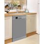 Beko Dishwasher, 10 Place Settings, Silver - DVS05020S