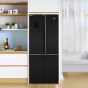 Beko No-Frost Refrigerator, 450 Liters, Inverter, Black - GNE480E20ZBH