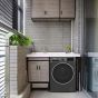 Beko Front Load Inverter Washing Machine with Dryer, 8KG, Manhattan Grey - BWD08520MCI